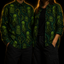 Crosfil Cthulhu Necropolis Long Sleeve Shirt — Green Eldritch Idol All-Over Print
