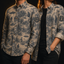 Crosfil Cryptid Toile Long Sleeve Shirt — Bigfoot & UFO Vintage Toile Print