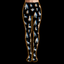 Crosfil Bad Footage Footed Tights — Glitch Cryptid VHS Print