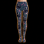 Crosfil Admirer Footed Tights — Grim Reaper Heart Hands Floral Print