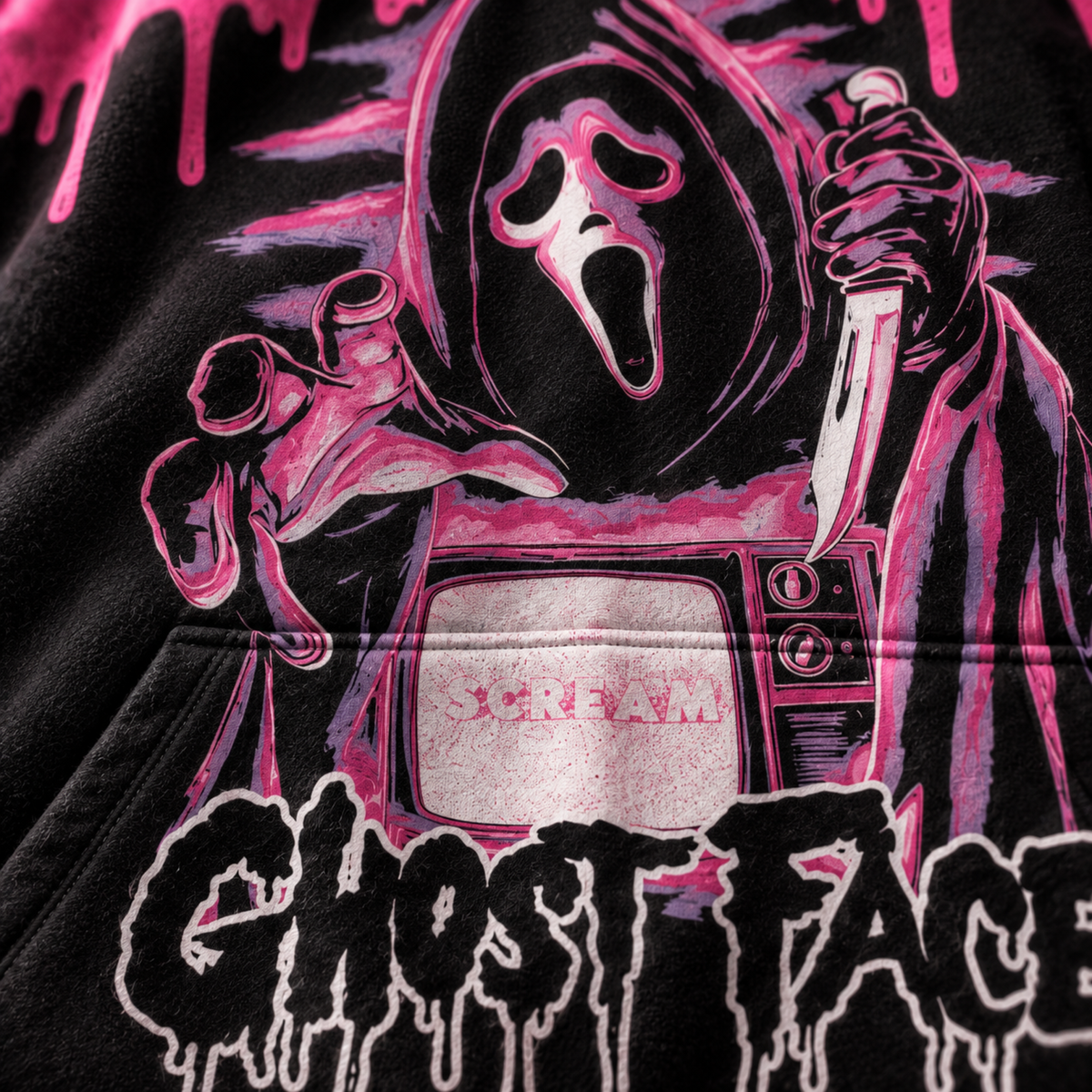 Crosfil — “CALL ME 7” Pink Hoodie All-Over Print