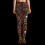 Crosfil Nightcap Footed Tights — Vampire Skulls & Roses Print