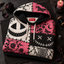 Patchwork Grin Unisex Hoodie — Stitched Smile Pink Gothic Print