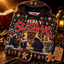 Merry Slashmas Unisex Hoodie — Ugly Christmas Knit-Look Print