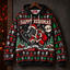 Happy Xenomas Unisex Hoodie — Alien Santa Ugly Christmas Sweater Print