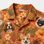 Custom Dog Face Hawaiian Shirt — Personalized Tropical Pineapple  Sunset Pet Photo Aloha Shirt