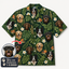Custom Dog Face Hawaiian Shirt — Personalized Tropical Jungle  Pet Photo Aloha Shirt