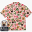 Custom Dog Face Hawaiian Shirt — Personalized Pink Flamingo  Tropical Pet Photo Aloha Shirt