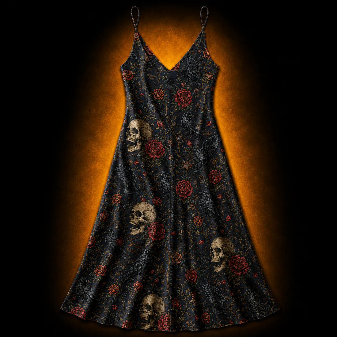 Memento Mori XIII — Victorian Gothic Slip Dress