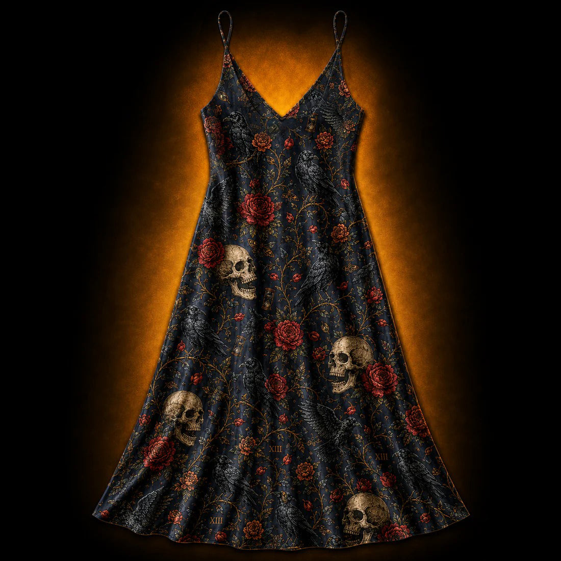 Memento Mori XIII — Victorian Gothic Slip Dress