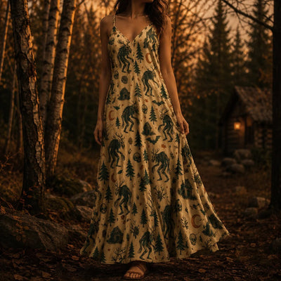 Northern Hunger — Folk Horror Slip Dress