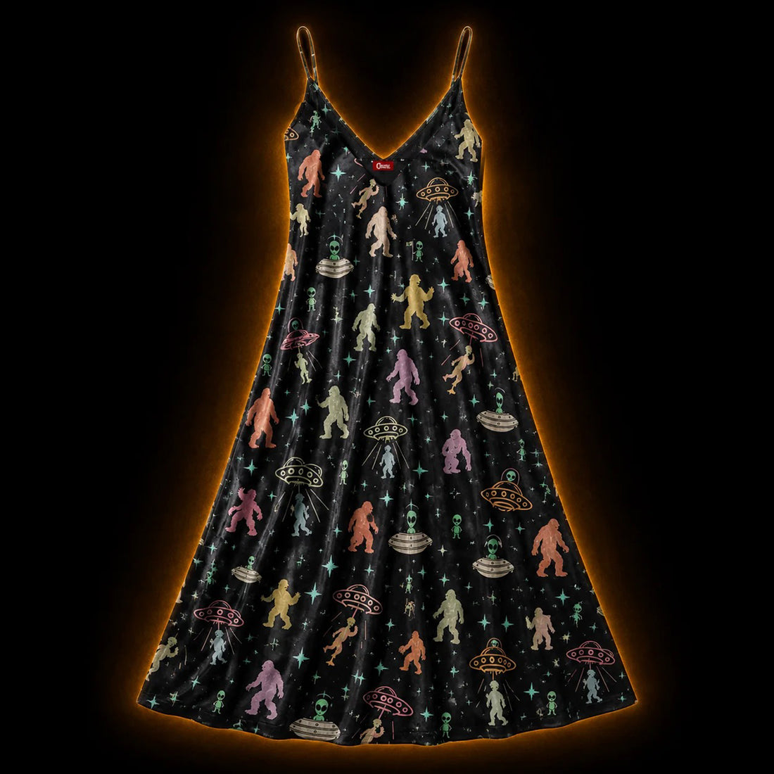 Roadtrip '67 — Cosmic Cryptid Slip Dress