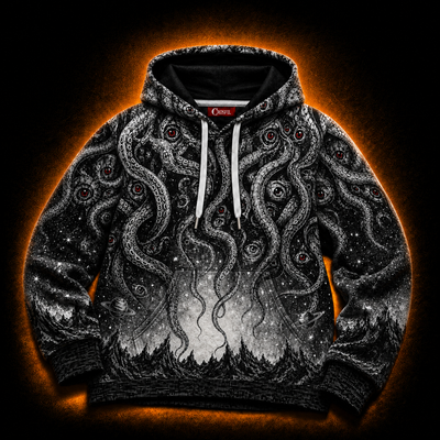 Crosfil Audience Hoodie — Eldritch Cosmic Tentacle Print