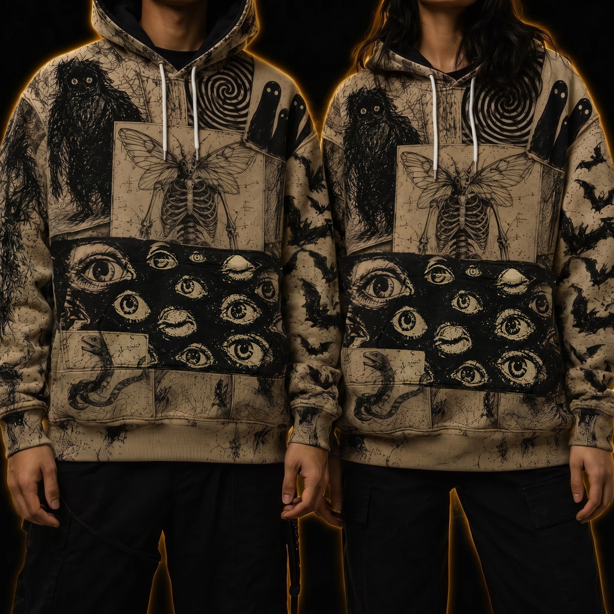Crosfil The Archive Hoodie — Cryptid Ink Studies Dark Academia Print