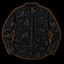 Crosfil Mothman Damask Long Sleeve Shirt — Black Gothic Floral Cryptid Print