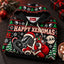 Happy Xenomas Unisex Hoodie — Alien Santa Ugly Christmas Sweater Print