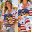 'Merica Patriotic Custom Dog Hawaiian Shirt —  4th of July American Flag