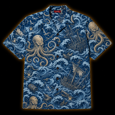 Sub Tonitru Dormit — Kraken Storm Hawaiian Shirt