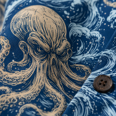 Sub Tonitru Dormit — Kraken Storm Hawaiian Shirt