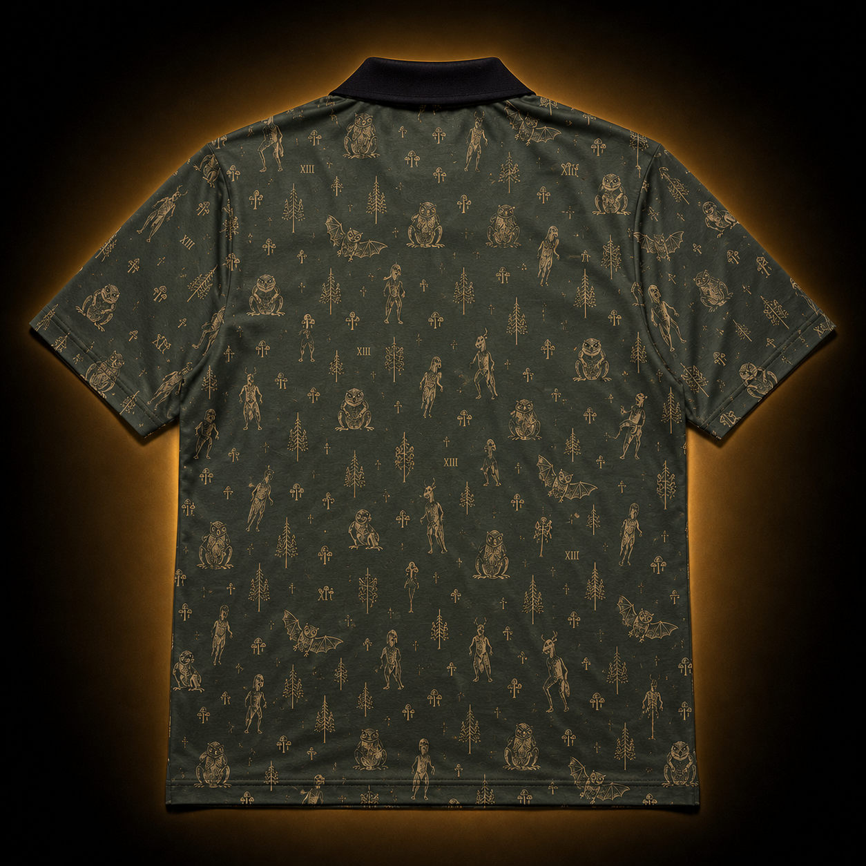 The Woodland Census XIII — Cryptid Polo Shirt