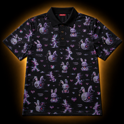Error CDIV — Glitch Bunny Polo Shirt