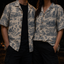 Crosfil The Footprints 1958 Hawaiian Shirt — Bigfoot Toile Print