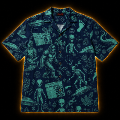 Cryptids Among Us — Paranormal Sightings Hawaiian Shirt