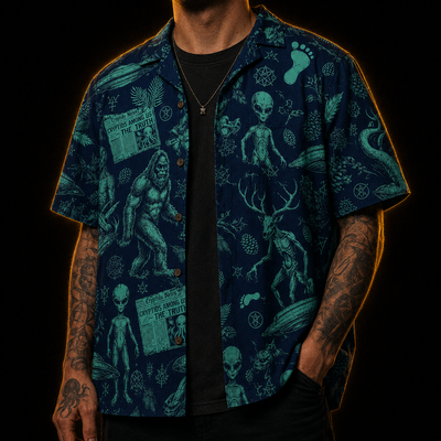 Cryptids Among Us — Paranormal Sightings Hawaiian Shirt