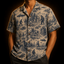 Toile de Cryptide — Vintage Cryptid Narrative Hawaiian Shirt