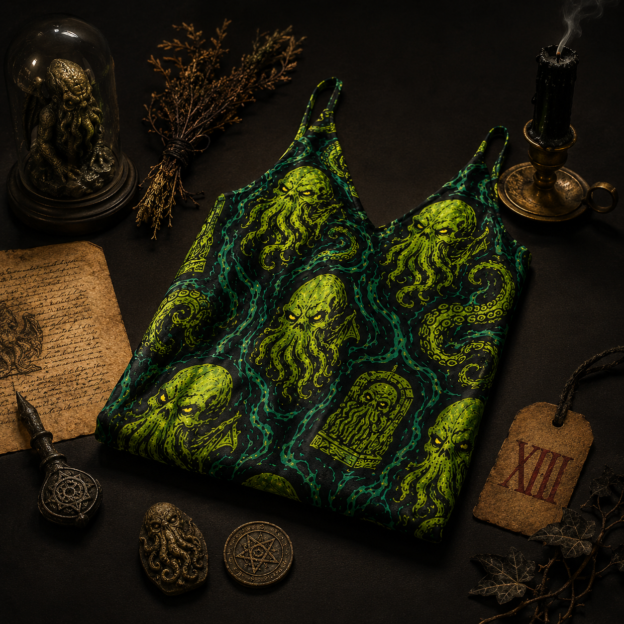 Cathulhu — Eldritch Sleep Slip Dress