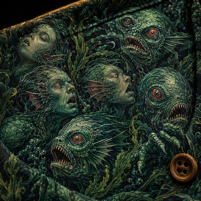 Innsmouth Tide Hawaiian Shirt — Deep Ones All-Over Print