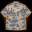 Crosfil Coastal Watch 1975 Hawaiian Shirt — Lighthouse Bigfoot Toile Print