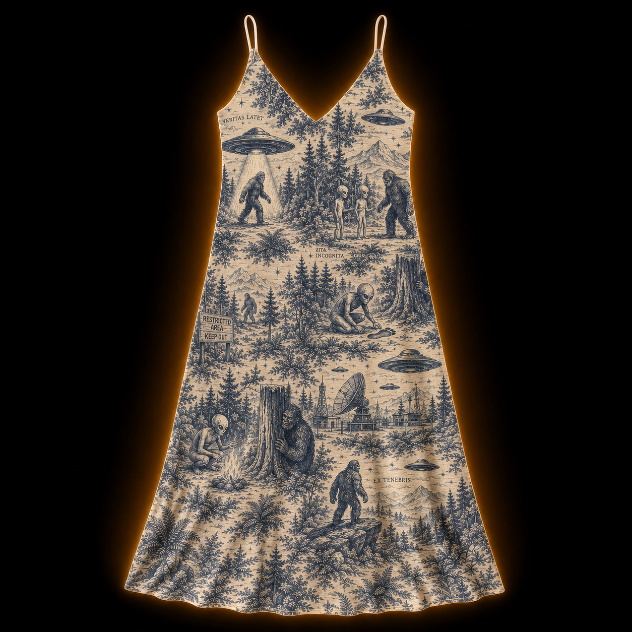 Cryptid Toile — Cryptid Slip Dress