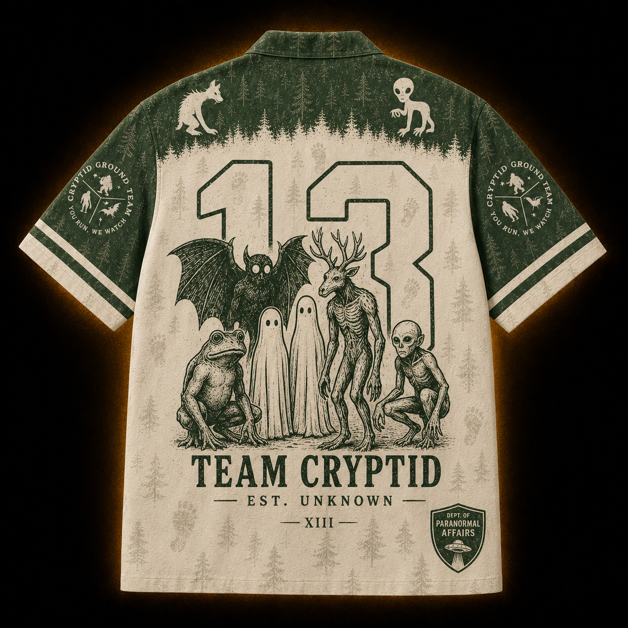Protect Our National Parks — Cryptid Ground Team Hawaiian Shirt