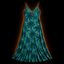 Bluff Coast — Tropical Noir Slip Dress