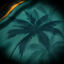 Bluff Coast — Tropical Noir Slip Dress