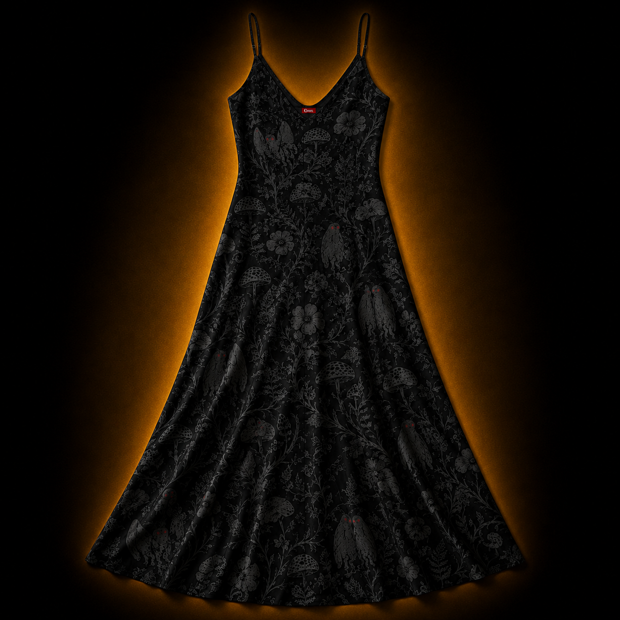 Toile de Cryptide — Witchy Botanical Slip Dress