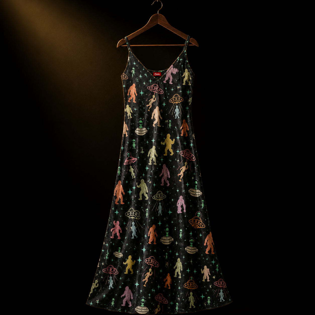 Roadtrip '67 — Cosmic Cryptid Slip Dress