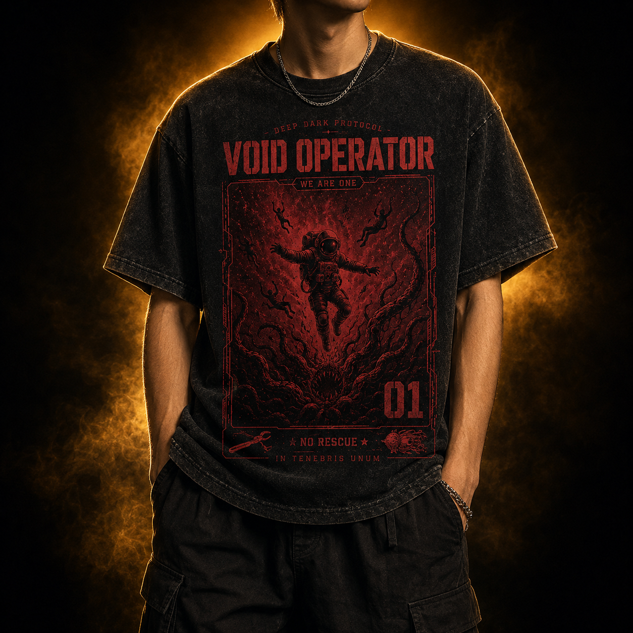 Void Operator 01 — Deep Dark Protocol T-Shirt