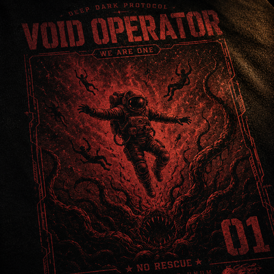 Void Operator 01 — Deep Dark Protocol T-Shirt