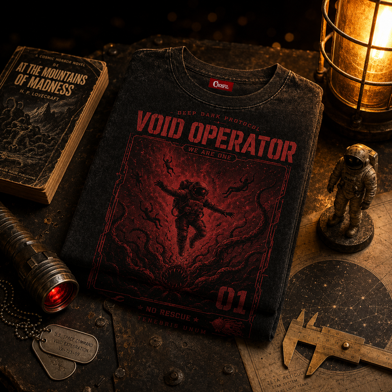 Void Operator 01 — Deep Dark Protocol T-Shirt