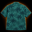 Teal Paradise XIII — Classic Palm Hawaiian Shirt
