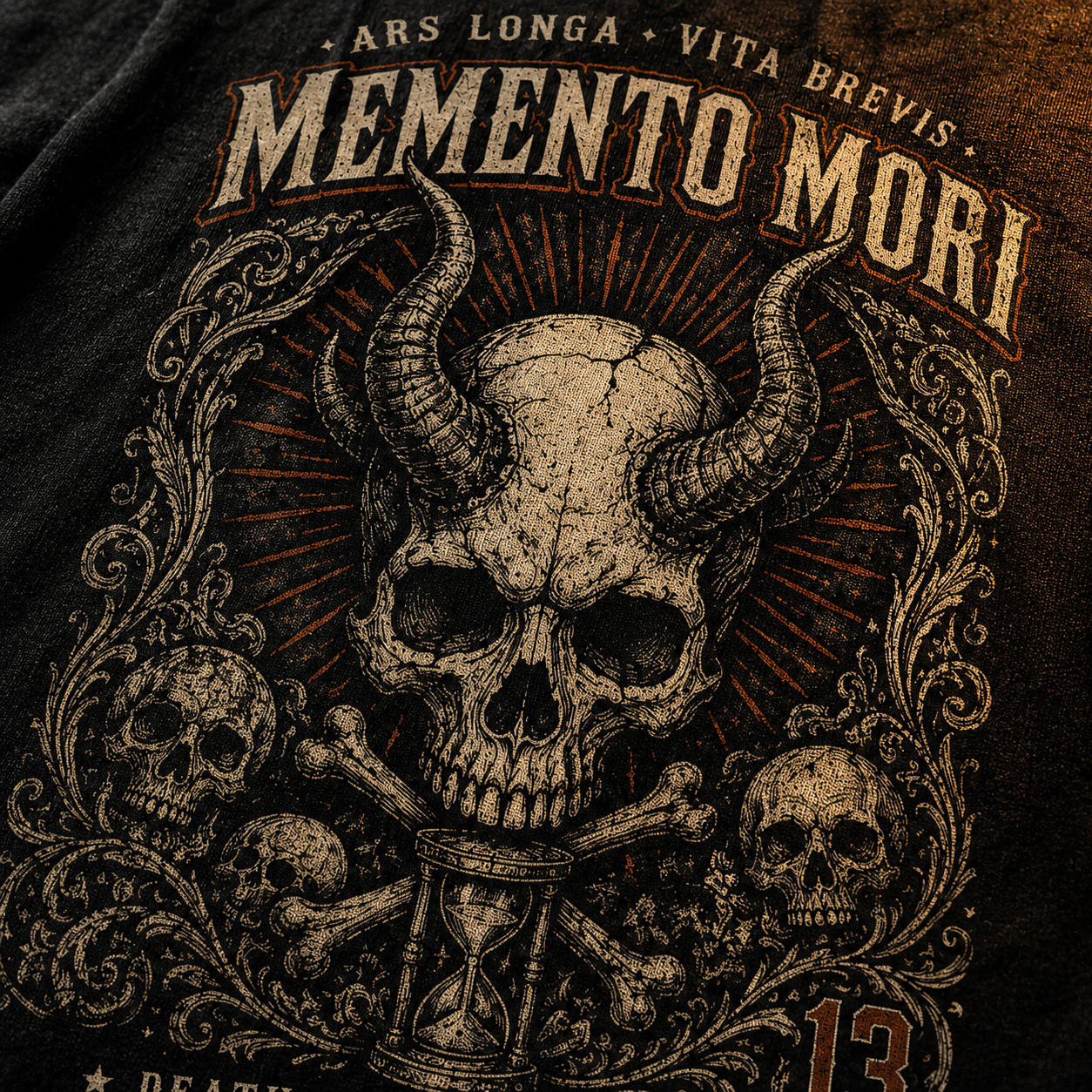 Memento Mori — Ars Longa Vita Brevis Washed T-Shirt