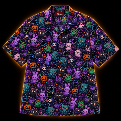 Too Cute To Trust Aloha Shirt — Creepy Cute Halloween