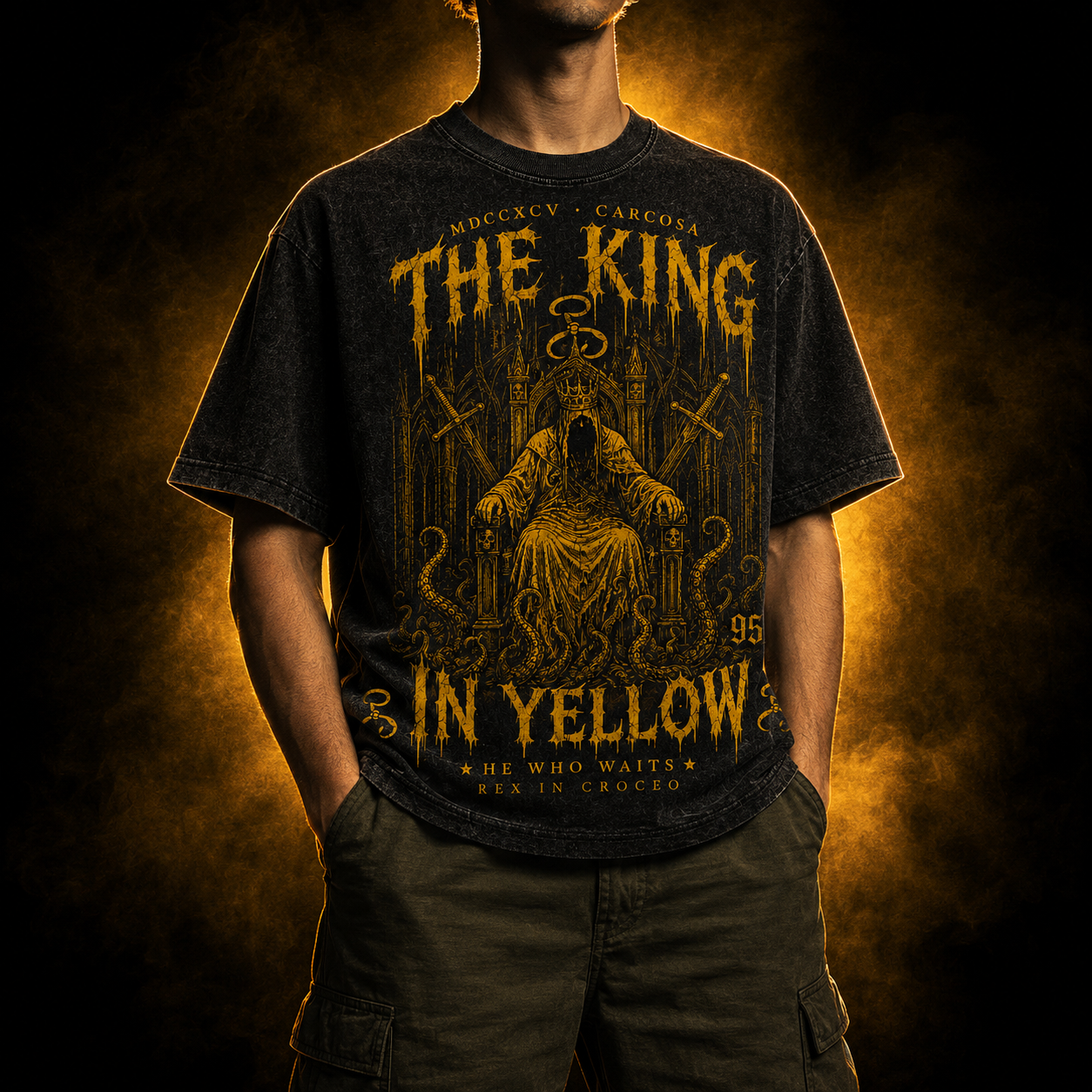 Hastur — The King in Yellow Washed T-Shirt