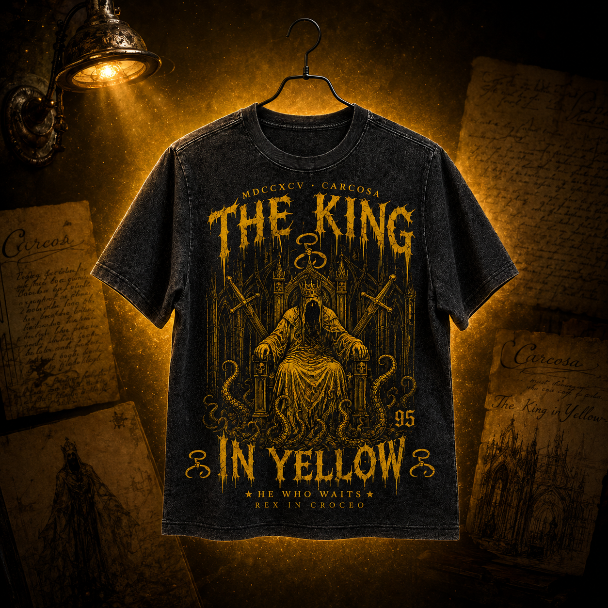 Hastur — The King in Yellow Washed T-Shirt