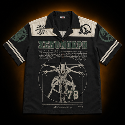 Xenomorph '79 — Vitruvian Alien Hawaiian Shirt | Film & TV Collection