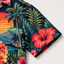Custom Dog & Text Tropical Sunset Hawaiian Shirt — Personalized Hibiscus Aloha