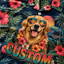 Custom Dog & Text Tropical Sunset Hawaiian Shirt — Personalized Hibiscus Aloha