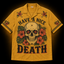 Have A Nice Death — Skull & Hibiscus Hawaiian Shirt | Dark Humor Collection